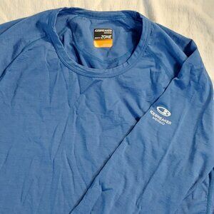 Icebreaker men's Merino Bodyfit Zone base layer in size Large.